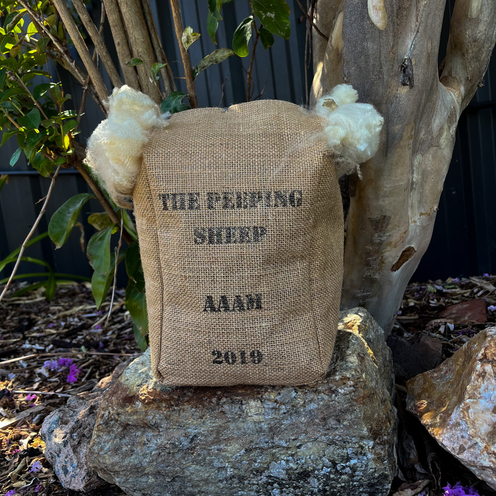 Handmade Wool Bale Door Stop